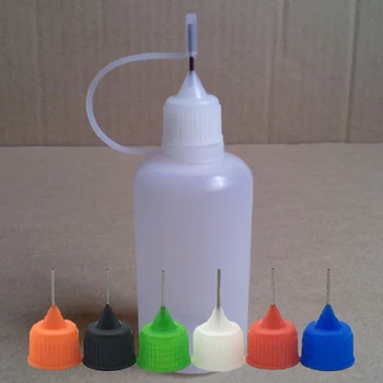 

200pcs 30ml Empty E liquid Plastic Bottle With Metal Needle Cap PE Soft Dropper Bottle