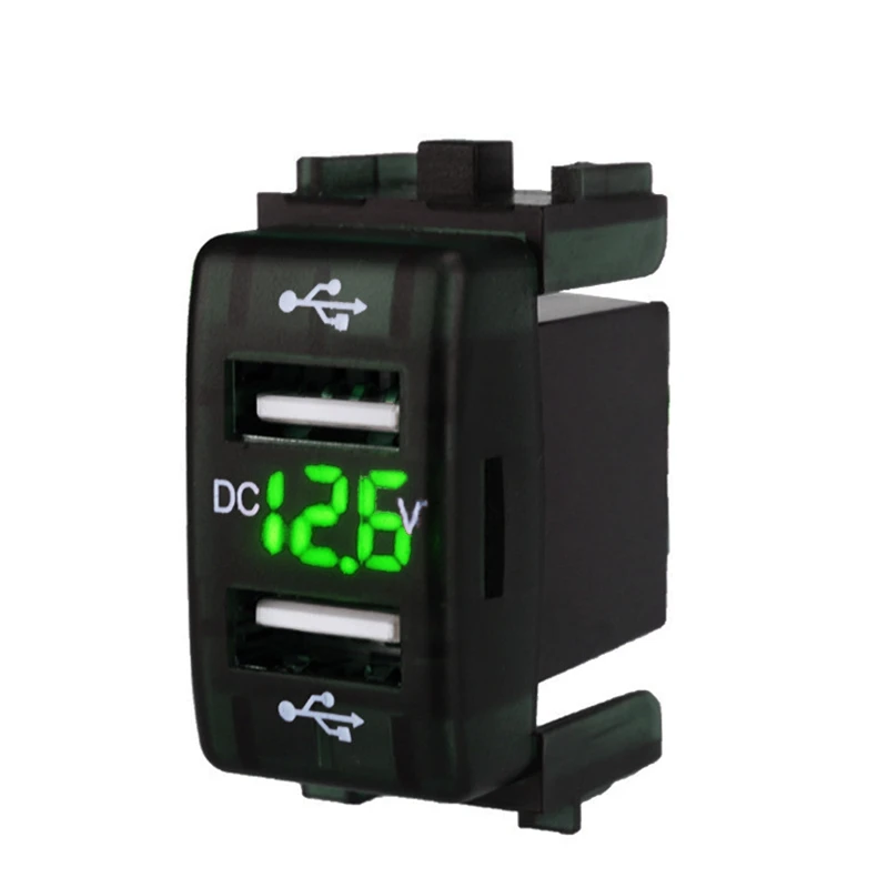 

Car Motor Waterproof 3.1A Dual USB Socket Charger Power Adapter LED 12-24V