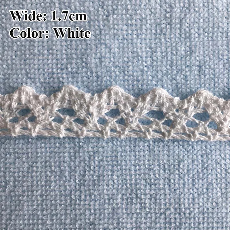 Cotton lace ribbon DIY Handmade Wedding Party Craft Gift Packing Patchwork Crocheted (5/10/20 meters/lot)