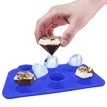 6 решеток силиконовая форма для льда Алмазная форма ледяной куб лоток производитель кубиков льда для виски со льдом кофе Шоколад Форма Кухонный инвентарь для бара