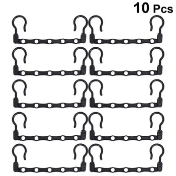 

10pcs Magic Clothes Hangers Hanging Chain Plastic Cloth Closet Hanger Shirts Tidy Save Space Organizer Hangers For Clothes