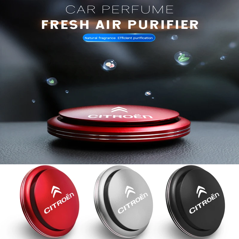 Auto Logo Rotating Car Air Freshener Perfume Interior Parts Decor Aromatherapy For Citroen C4 C3 C5 C1 C2 Berlingo Celysee Grand |