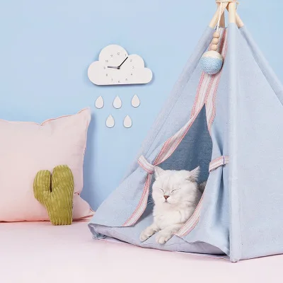 

Cat Tent Four Seasons Cat Bed Cat House Cat Mat Semi-enclosed Dog House Kennel Pet Supplies Dog Bed