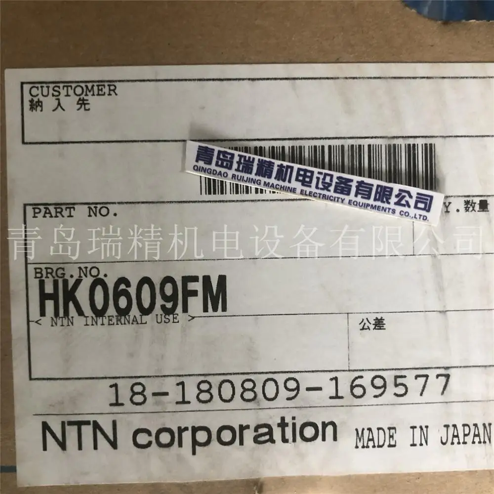 Игольчатый роликоподшипник NTN HK0609FM = TLA69Z внутренний диаметр 6 мм внешний 10 толщина