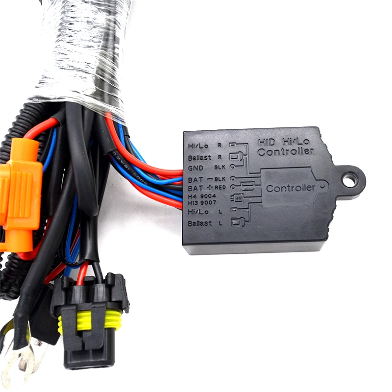 HIDLT 1 Set AC 75W H4 Bixenon HID Replacement Kit H4-3 HiLo Beam Lamp 4300K 5000K 6000K 8000K 24V 75W Xenon HID Ballast Kit (7)