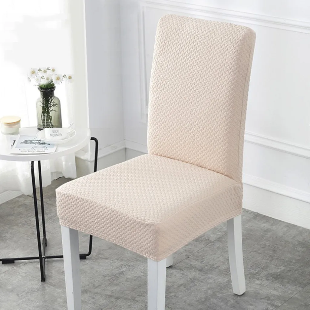 

Home Decor Classic Knit splash-proof Elastic chair cover Handmade Waterproof Decorative High back chair seat covers