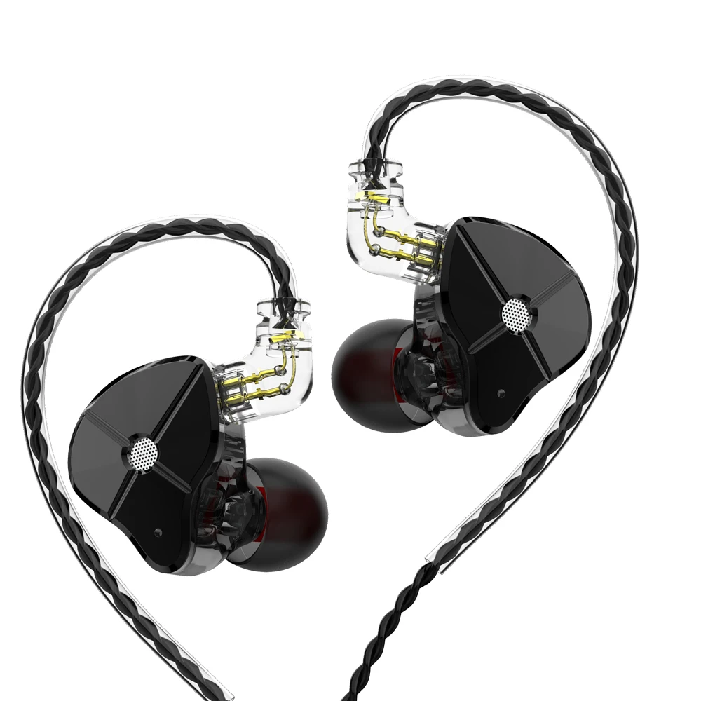 Лампа указателя ST1 1BA+ 1DD Hybrid HiFi наушники-вкладыши IEM с алюминиево-магниевого сплава, акриловая раковина, съемный 2 Pin кабель для меломана музыканта