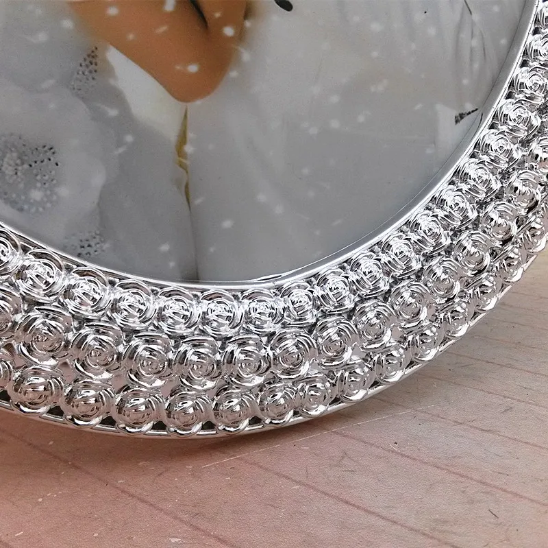 Creative Resin Silver-plated Oval 7-Inch 8-Inch 10-Inch Frame Manufacturers Direct Selling Wholesale Studio Wedding Tabletop Pho