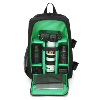 

Waterproof Digital DSLR Photo Padded Backpack w/ Rain Cover Laptop 15.6inch Multi-functional Camera Soft Bag Video Case