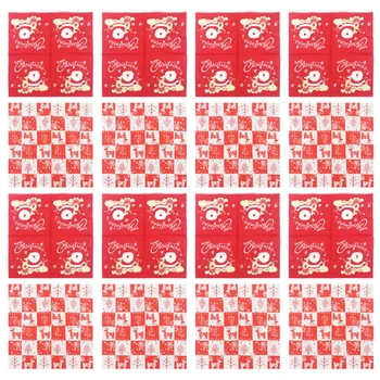 

1 Set 40 Pcs Christmas Printed Napkins Elk Pattern Napkins (Assorted Color)