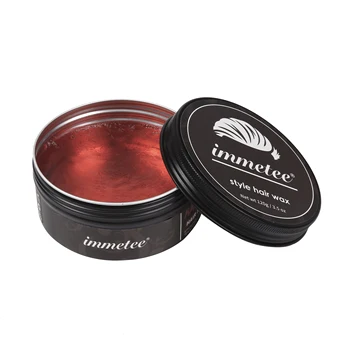 

IMMETEE Hair Color Wax For Men&Women Hair Styling Red 120g Color Wax For Hair