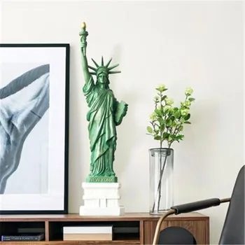 

2020 Sales Statue of Liberty Resin Full-length Portrait Statue European Style Model Home Decorations G1333 TV & Movie Character