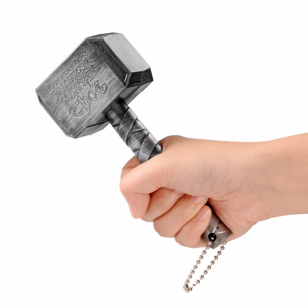 

Thor's Hammer Mini Thor Thunder Hammer Model Cosplay Weapons Bottle Openers Bar Tools Party Gift Movie Halloween Role Playing