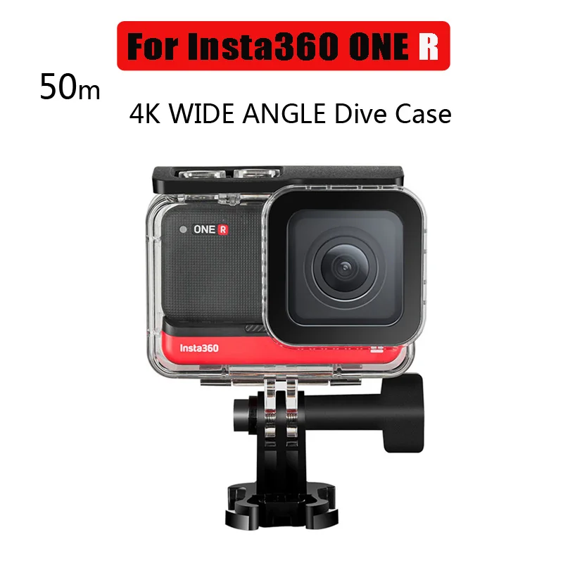 

50m Water-resistant BOX For Insta360 ONE R Dive Case Waterproof Housing Protective Shell For Insta360 R 4K WIDE ANGLE Edition
