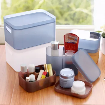 

Makeup Organizer Box Jewelry Necklace Nail Polish Earring Plastic Makeup Box Home Desktop Organizer For Cosmetics
