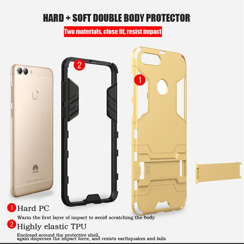 Чехол Tsimak для Huawei Honor 5C 5X 5A Play 6A 6X 6C 9X Pro Силиконовый противоударный защитный