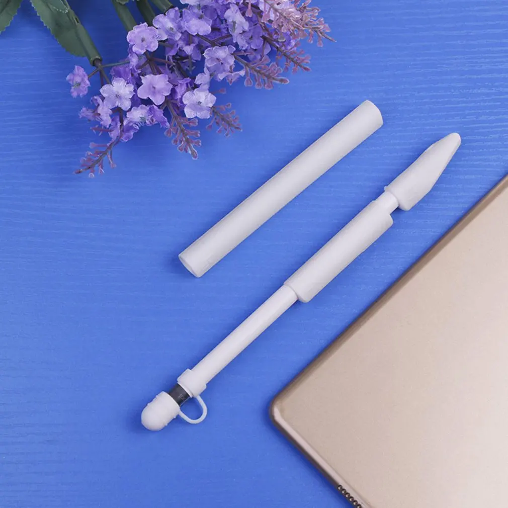 Мягкий силиконовый пенал для Apple Pencil Case для iPad Насадка На глушитель держатель планшет ручка-стилус 360 полный защитный чехол Сумки