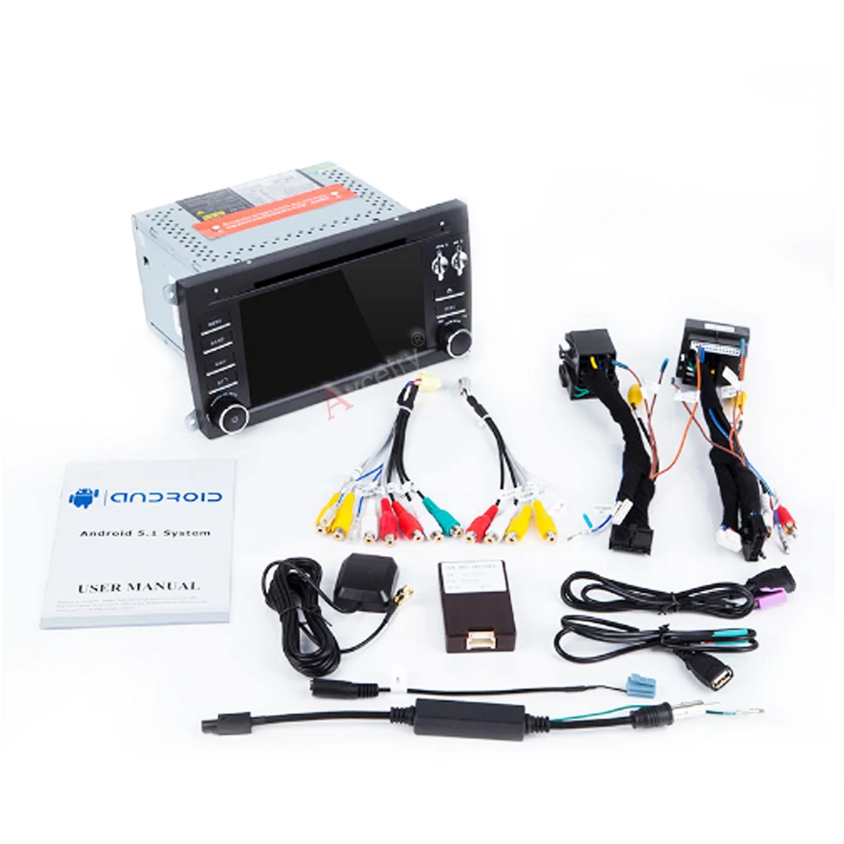 Top DSP IPS 2 Din Android 9.0 Car DVD Multimedia Player GPS Navigation for Porsche Cayenne 2003-2010 Radio fm stereo Head unit obd2 3