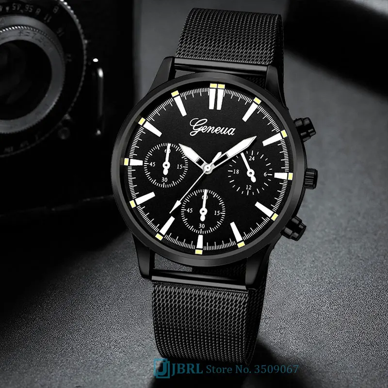 Мужские деловые часы кварцевые мужские наручные s из нержавеющей стали