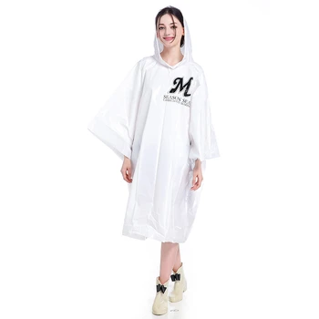 

Long Use Rain Coat Women White Raincoat Poncho one size hot sale Portable Environmental Light Raincoat free shipping