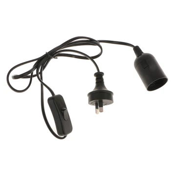 

E27 Light Bulb Socket Lamp Holder To AU Plug Power Cord Adapter w/ Switch