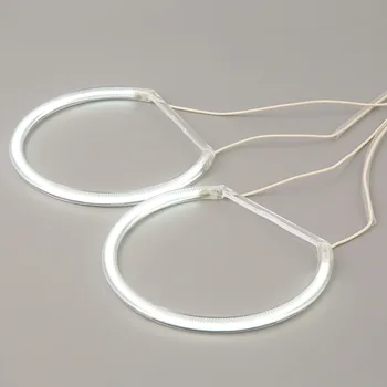 

4PCS 12V LED Angel Eyes white Light Headlight Lamp Rings For BMW E36 E38 E39 E46 3 5 7 Series with 1 Controller Top