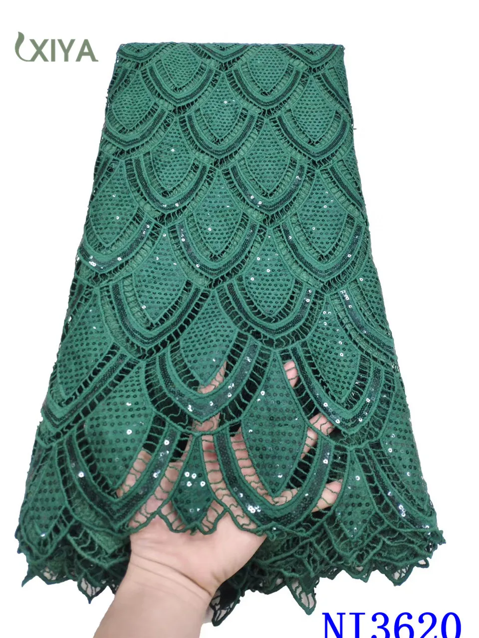 High Quality Nigerian Milk Silk Lace Fabric Latest Embroidered Cord African Guipure for Wedding Dress NI3620 | Дом и сад