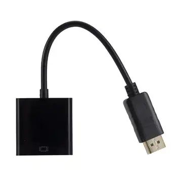

DP to VGA Video Adapter 1080p Thunderbolt Male Display Port to Female VGA Cables Displayport to VGA DP Adapter
