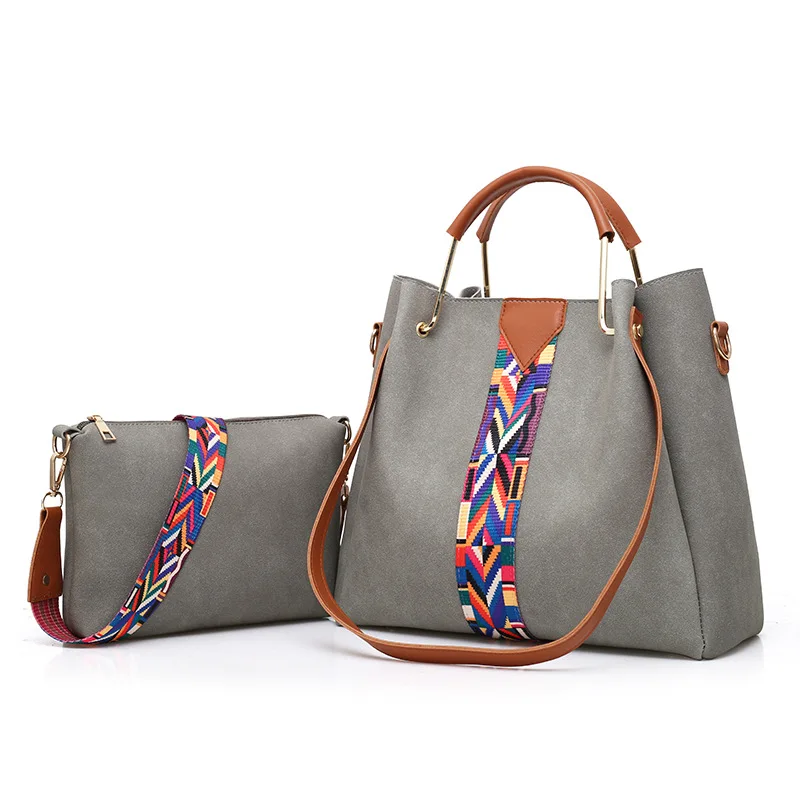 

2017 New Style WOMEN'S Bag Europe And America Fashion Dull Polish Different Size Bags Hand Shoulder Large Capacity Bag