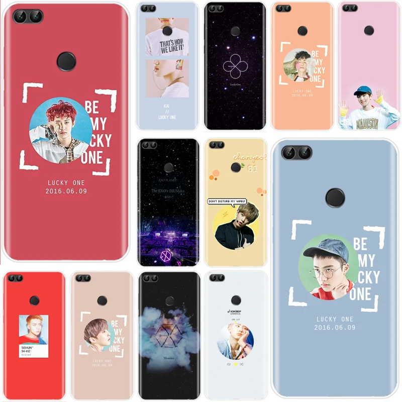 

Kpop exo Lucky one KOKOPOP Cover Soft Silicone TPU Phone Case For Huawei P9 P10 P20 P30 lite P20 P30 PRO P9 P10 P20 PLUS