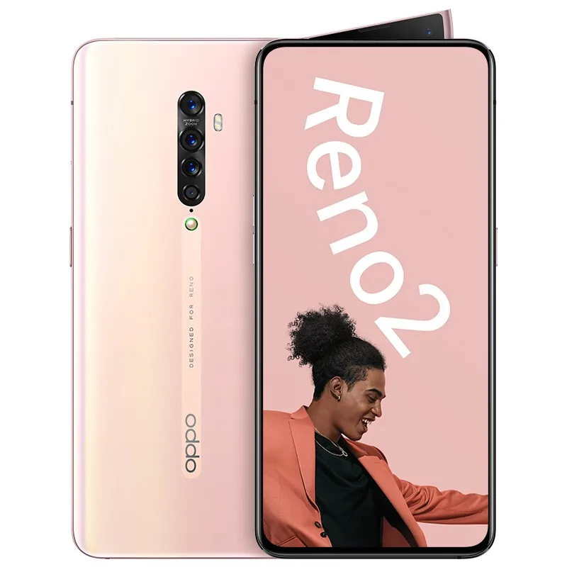 DHL быстрая доставка Oppo Reno 2 20x zoom Смартфон Snapdragon 730 3 0x8G RAM128G ROM 48 0mp 5 камер VOOC сотовый