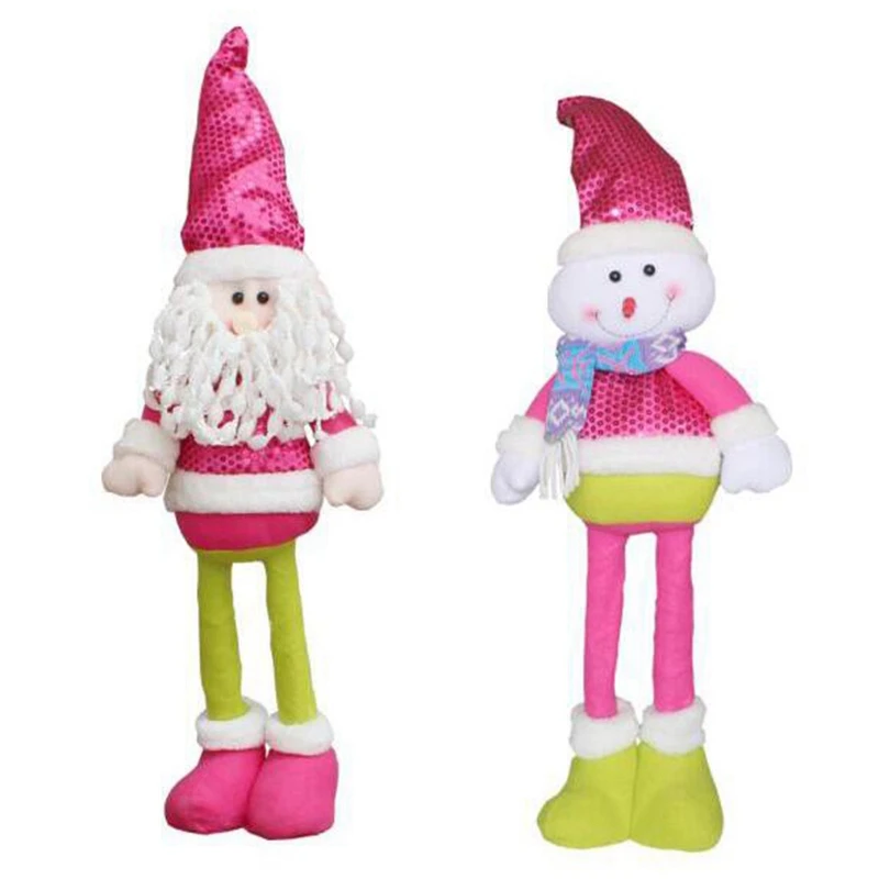 

Christmas Day Decorations Christmas Telescopic Old Man Snowman Doll Field,Christmas Xmas Fireplace Hanging Stockings and Party A