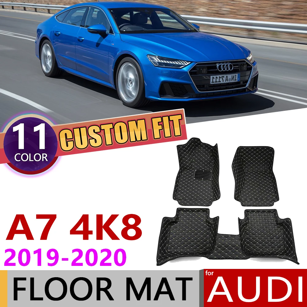 Пользовательские автомобильные кожаные Коврики Для Audi A7 Sportback 4K8 5 мест 2019 ~ 2020