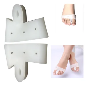 

2pcs Silicone Toe Hallux Valgus Separators Straighteners Bunion Relief