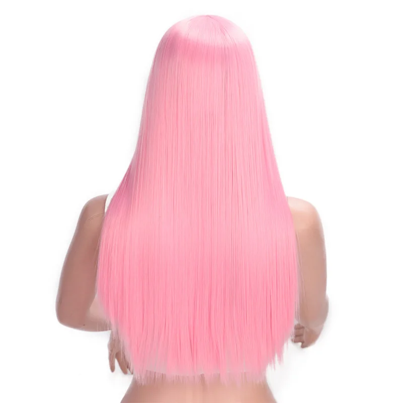 AISI BEAUTY длинный Омбре розовый парик синтетические парики для черных/белых женщин прямой красный блонд зеленый серый коричневый желтый Косплей - Цвет: T2311