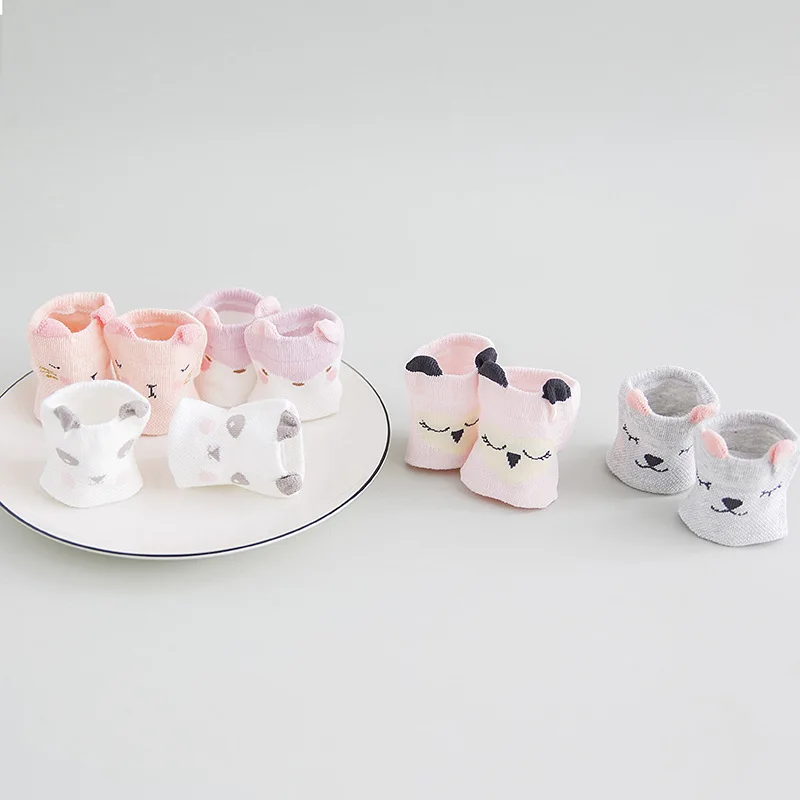 

New Spring and Autumn Cotton Children's Socks Baby Warm Socks for Newborns Children Girls Baby High Socks for Kids 0-2 Yeas Old