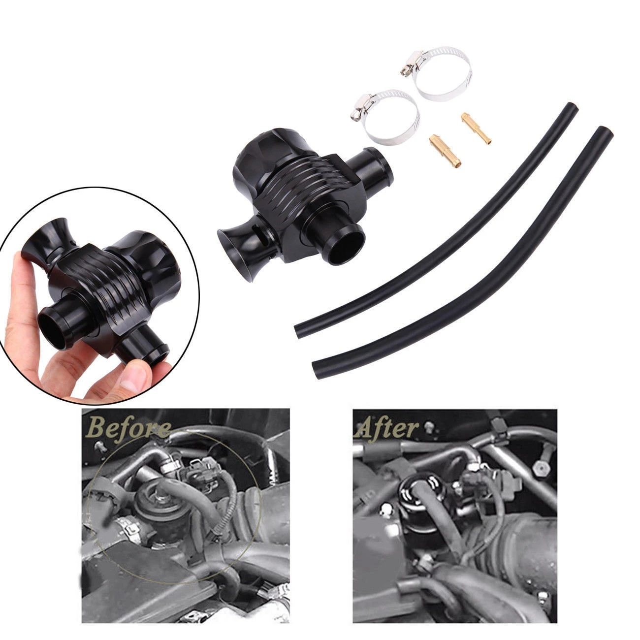 Parts & Accessories 25MM DUAL PORT UNIVERSAL TURBO BOV DIVERTER