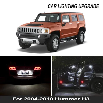 

13x Canbus Interior LED Lights For 2004 2005 2006 2007 2008 2009 2010 Hummer H3 Map Dome Plate Lamp Car Accessories