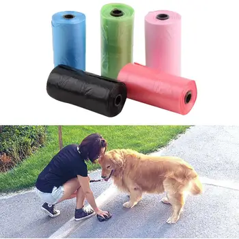 

New 20 pcs Cat Pet Dog Puppy Poo Waste Poop Clean Pick Up Plastic Bags