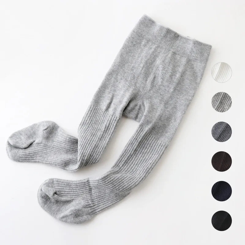 

Spring And Autumn New Style Vertical Striped Girls' Pantyhose Cotton Infant Baby Large Bottom Open-crotch Pants Socks Children B