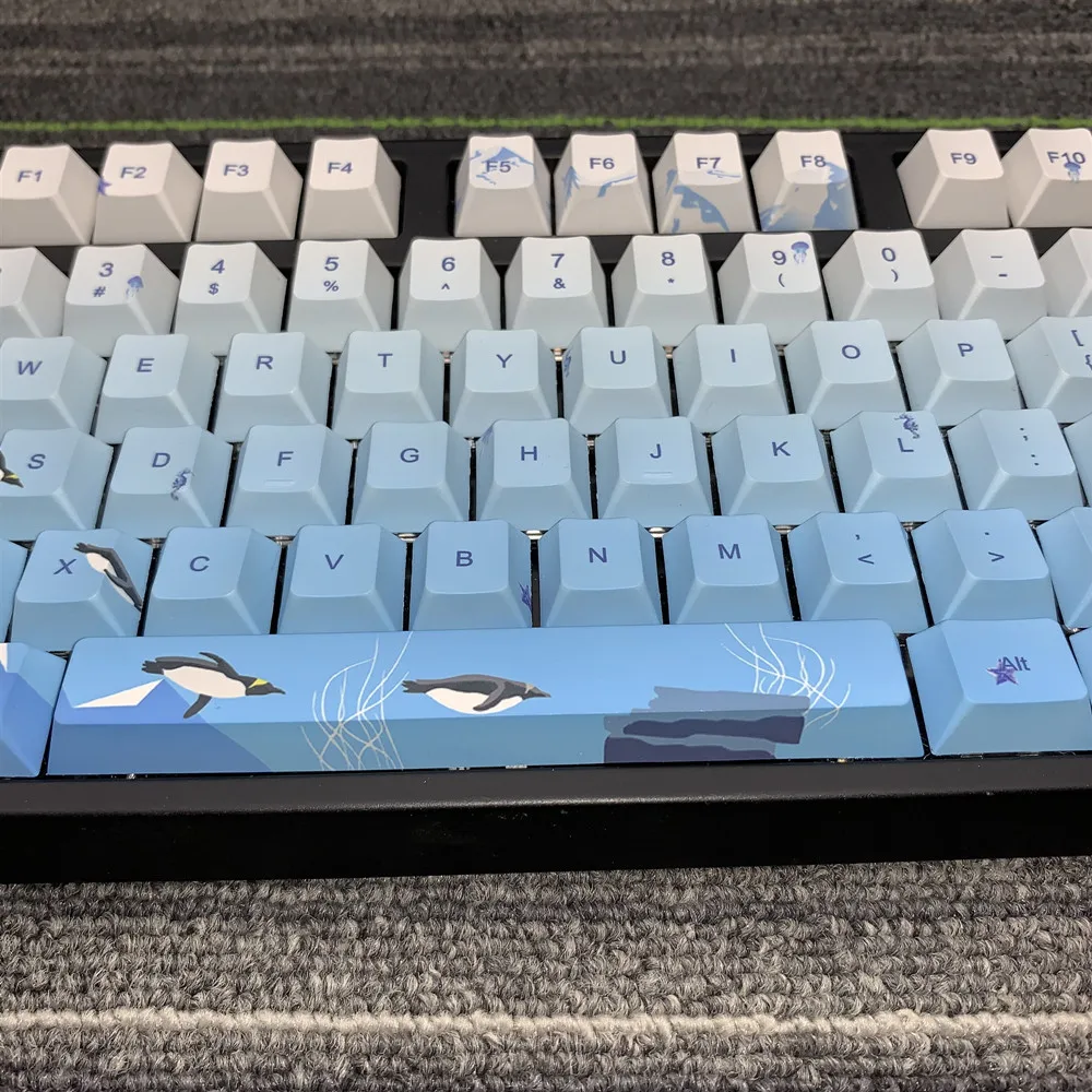 Sea World Keycaps PBT вишня Высота 5 поверхностей красящая лента для возгонки колпачки Механическая установка клавиатуры