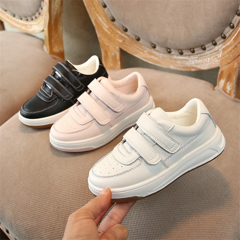 

Genuine Leather Kids Shoes 2020 Winter Children Trainers Baby Boys Brand Casual Shoes Girls Flats Fashion Sport Sneakers