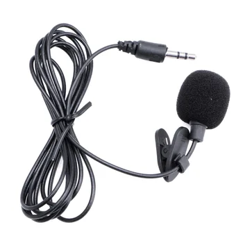 

Mini Portable Microphone Condenser Clip-on Lapel Lavalier Mic Wired Mikrofo/Microfon for Phone for Laptop