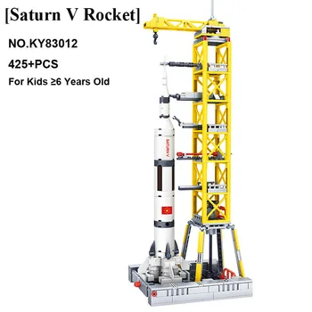 

Plastic ABS Building Blocks Spacecraft Space Rocket Satellite Compatible Leg-oBuilding Block Educational Toys Gift for Children