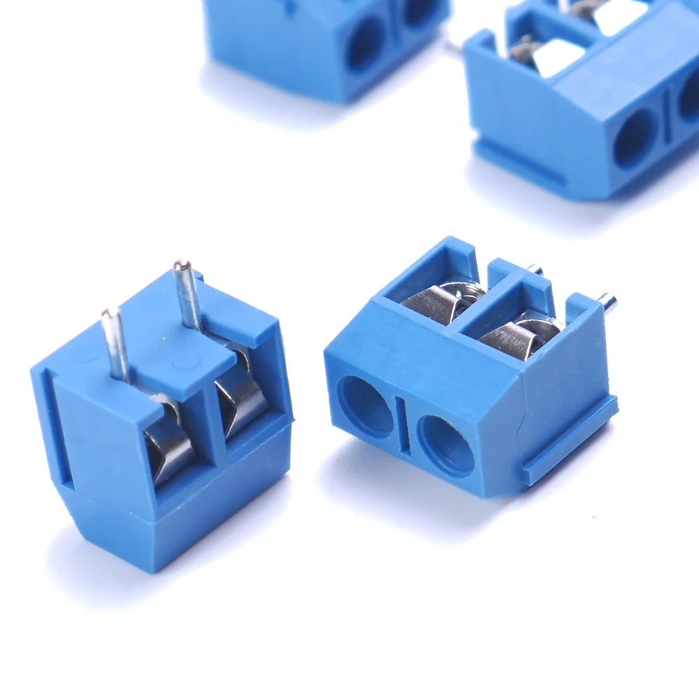 Горячая Распродажа 2 Pin 5 08 мм Pitch Blue соединение Терминал Винтовые клеммы разъема