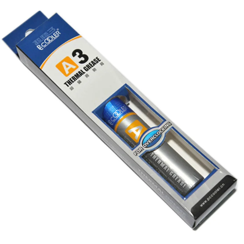 

Pccooler A3 Thermal grease 30g 5.5w/m.k CPU Cooler Thermal paste for CPU Heatsink Processor Laptop VGA GPU Cooling