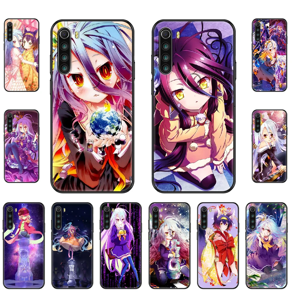 Чехол для телефона с аниме No Game NO life Xiaomi Redmi Note S2 4 5 6 7 8 A S X Plus Pro Модный мягкий чехол