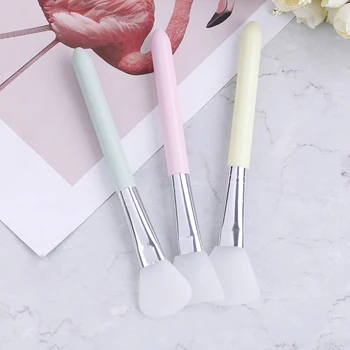 

1Pcs Professional Soft Women Silicone Facial Face Mask Brush Mask Mud Mixing Brush Tool Skin Face Care Tool 3 Color