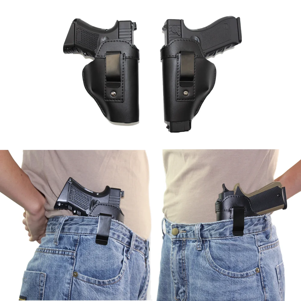 Fondina IWB In Pelle PU ZONSUSE - Nascosta, Universale, Per Glock, Beretta, S&W E Altre Pistole - Foto 4