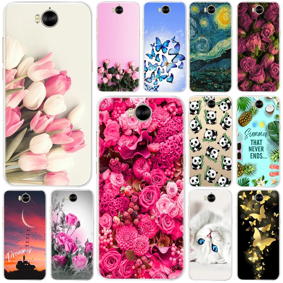

Colorful Flowers Case For Huawei Y5 2017 Cover Coque 5.0 '' For Huawei Y5 2017 Phone Case For Huawei Mya-L22 Mya-u29 Fundas Capa